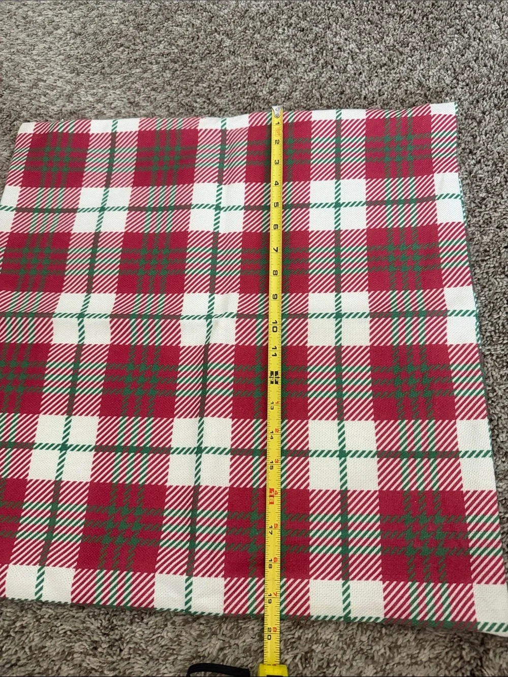 Plaid Red and White Pillow Covers - Set of 4